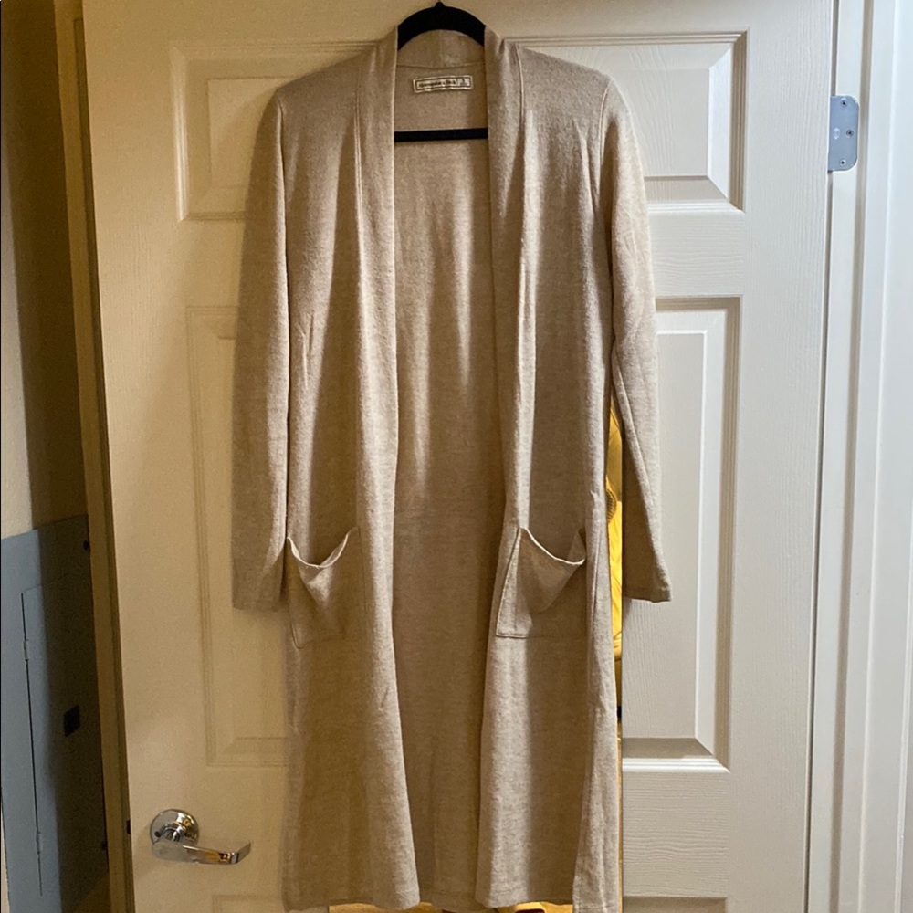 Abercrombie & Fitch Duster Cardigan, Oatmeal